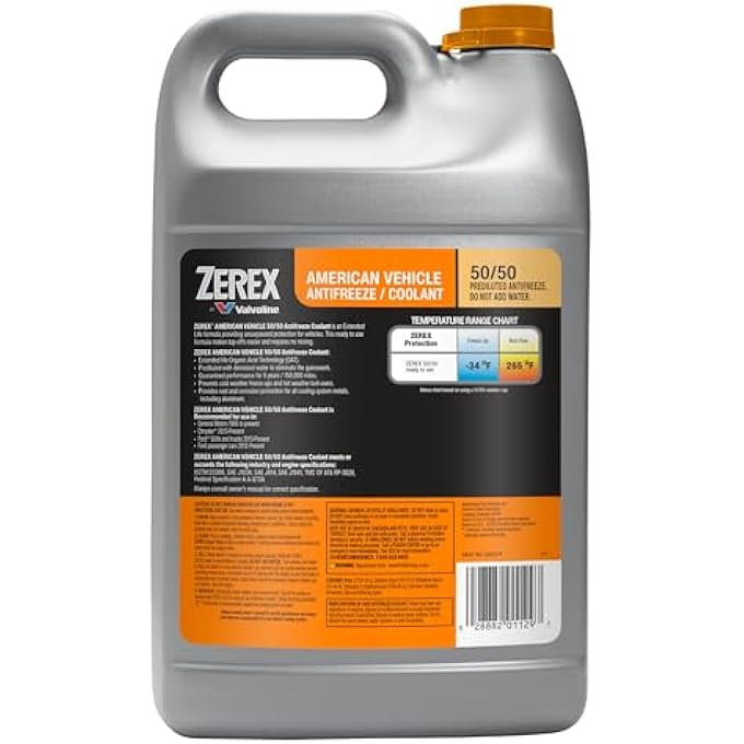 Zerex AMERICAN VEHICLE 50/50 PREDILUTED READY-TO-USE ANTIFREEZE/COOLANT 1 GA - Image 3